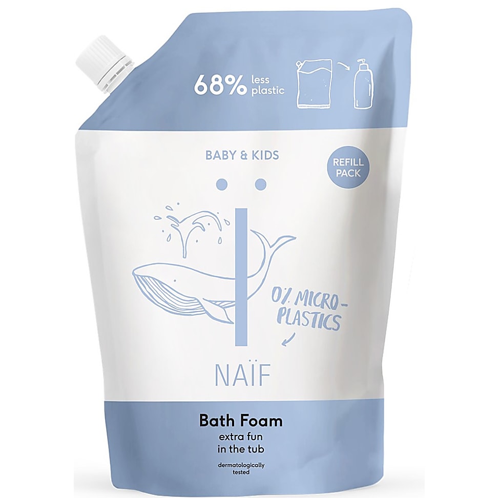 Image of Naïf Verzorgende Badschuim voor Baby & Kids Navulverpakking 500ml