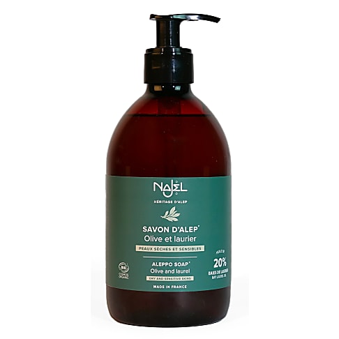 Najel Vloeibare Aleppo Zeep 20% Laurel 500ml