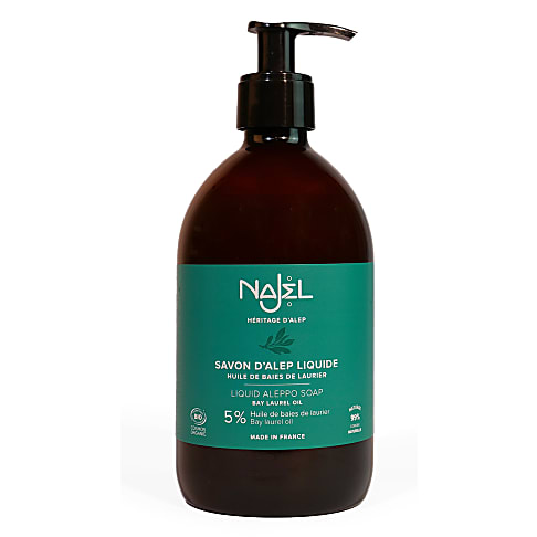 Najel Vloeibare Aleppo Zeep 5% Laurier 500ml