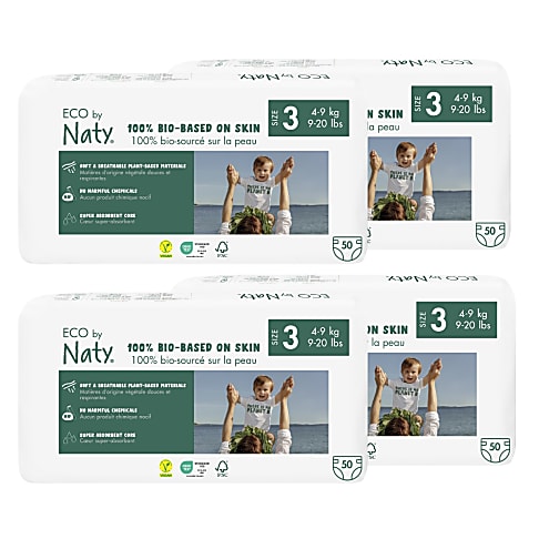 Naty Luiers: Maat 3 (4-9 kg) 4x50 stuks
