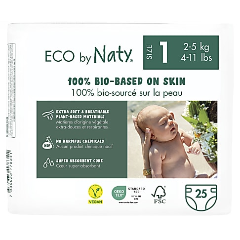 Diagnostiseren voor Tol Naty Luiers maat 1 (2-5 kg) 25 stuks | Big Green Smile