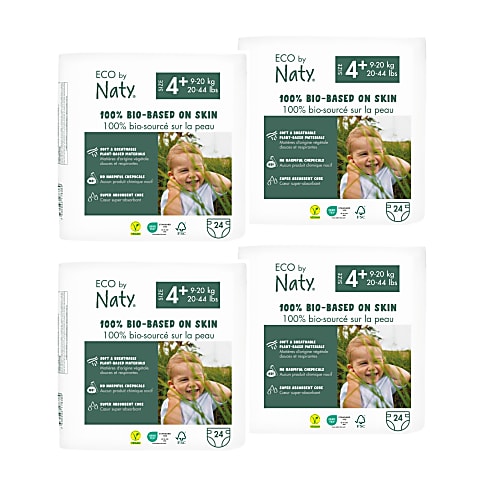 Naty Luiers: Maat 4+ (9-20 kg) 4x24 stuks