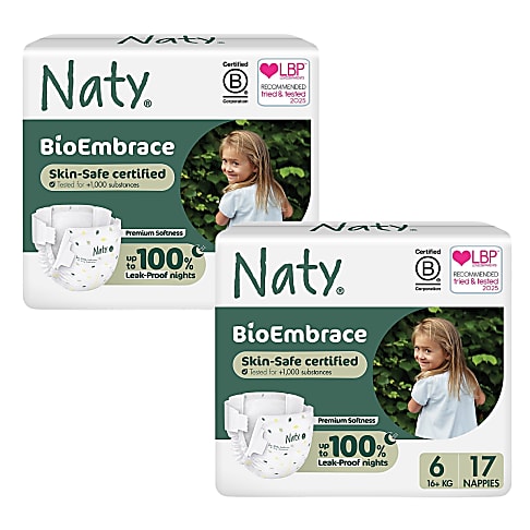 Naty Luiers: Maat 6 (16+ kg) 2x17 stuks