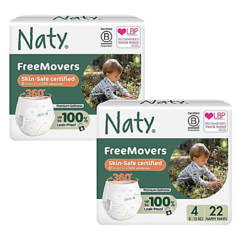 Naty Luierbroekjes: Maat 4 Maxi/Maxi Plus (8-15 kg) 2x22 stuks