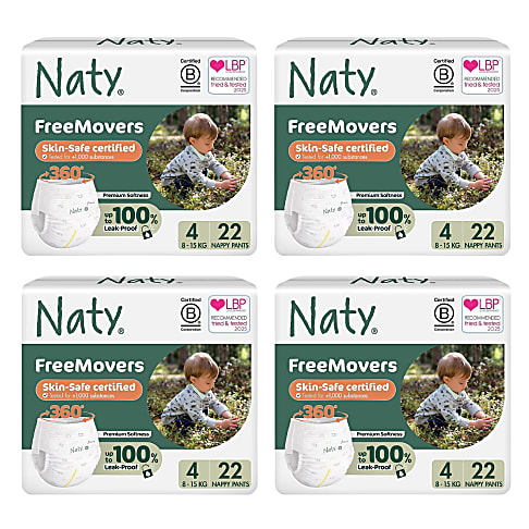Naty Luierbroekjes: Maat 4 Maxi/Maxi Plus (8-15 kg) 4x22 stuks