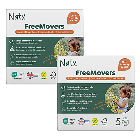 Naty Luierbroekjes: Maat 5 Junior (12-18 kg) 2x20 stuks