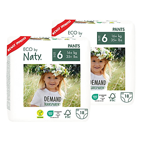 Naty Luierbroekjes: Maat 6 X-Large (16+ kg) 2x18 stuks