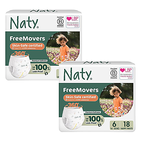 Naty Luierbroekjes: Maat 6 X-Large (16+ kg) 2x18 stuks