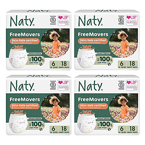 Naty Luierbroekjes: Maat 6 X-Large (16+ kg) 4x18 stuks