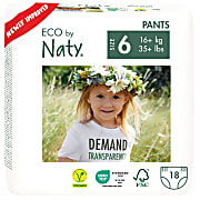 Naty Pull Up Pants: Maat 6 X-Large (16+ kg) 18 stuks