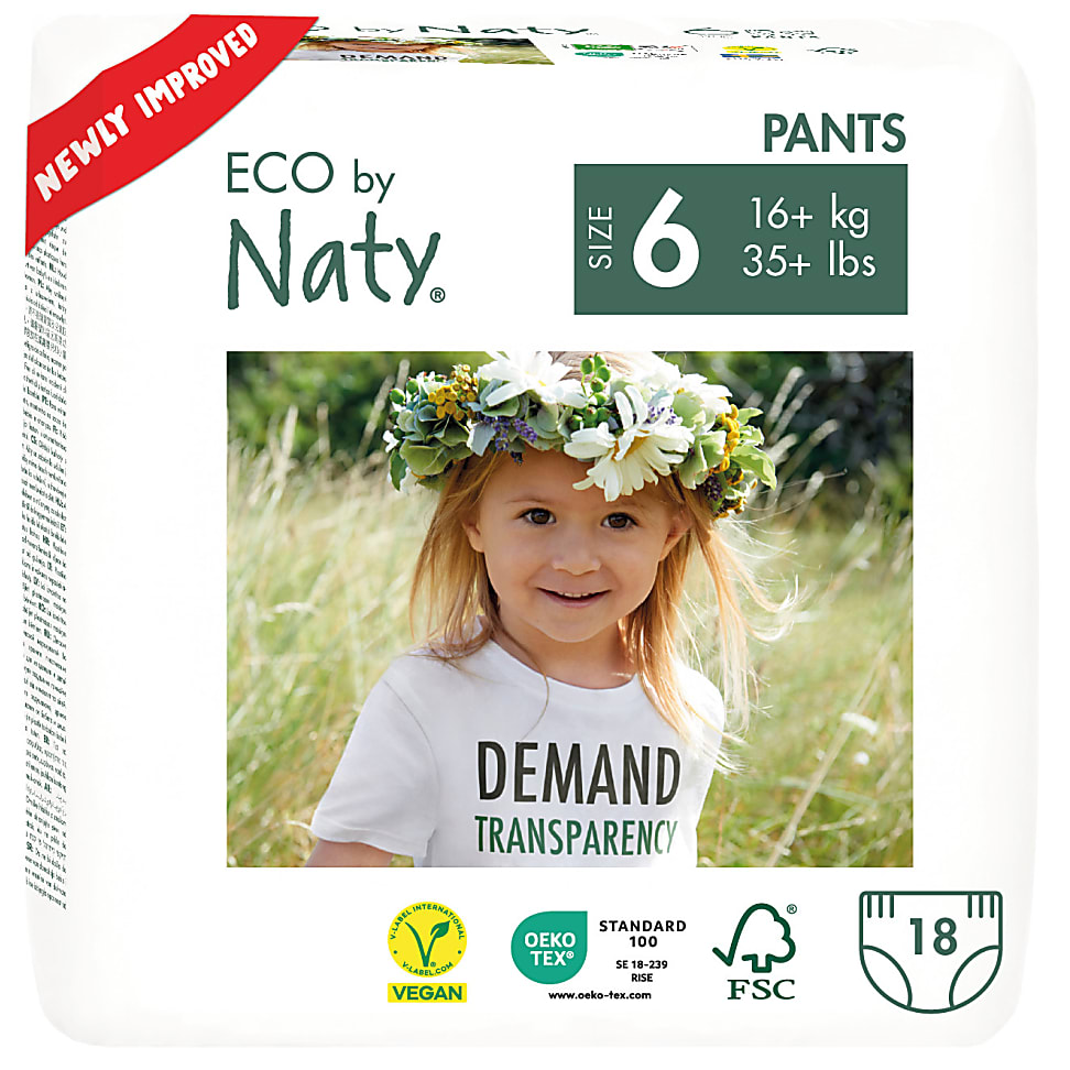 Image of Naty Pull Up Pants: Maat 6 X-Large 16+ kg 18 stuks