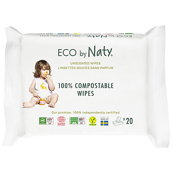 Image of Naty Babydoekjes Gevoelige Huid - Ongeparfumeerd Reispakket