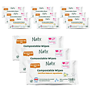 Naty Babydoekjes Gevoelige Huid - Ongeparfumeerd (10x168 stuks)
