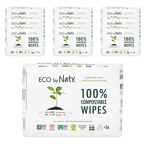 Naty Babydoekjes Gevoelige Huid - Ongeparfumeerd (10x168 stuks)