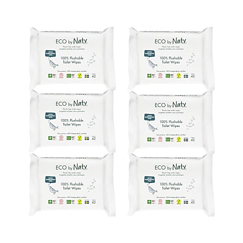 Naty Eco Doekjes - voor toilet training (gevoelige huid) 6x42