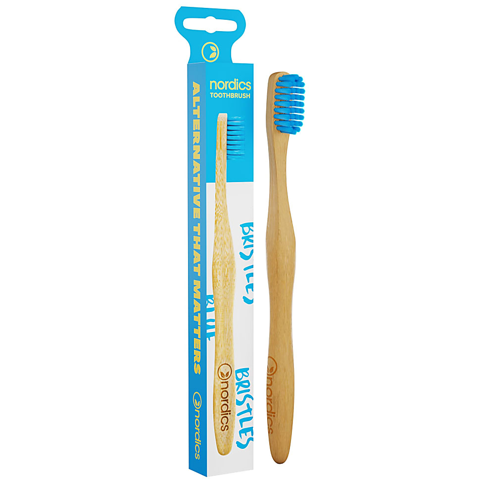 Nordics Bamboo Tandenborstel Blauw 3800500324029