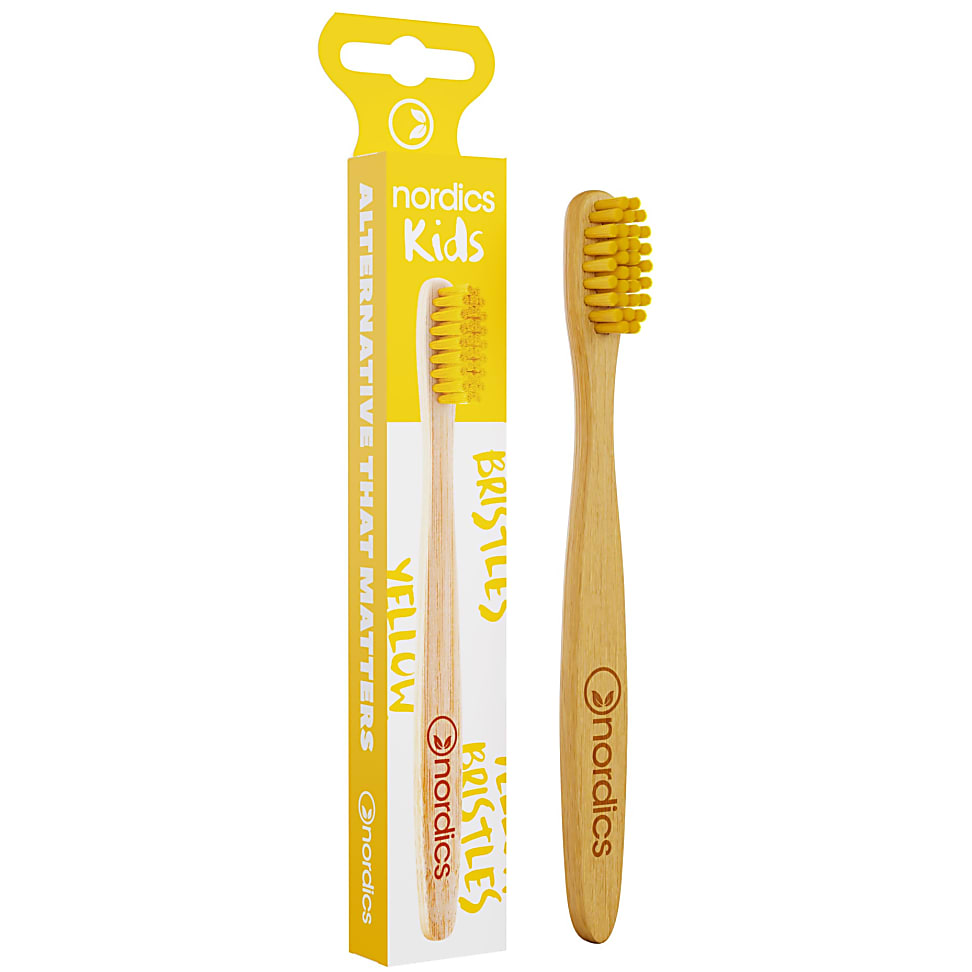 Nordics Bamboo Kids Tandenborstel Geel