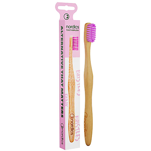 Nordics Bamboo Tandenborstel Roze