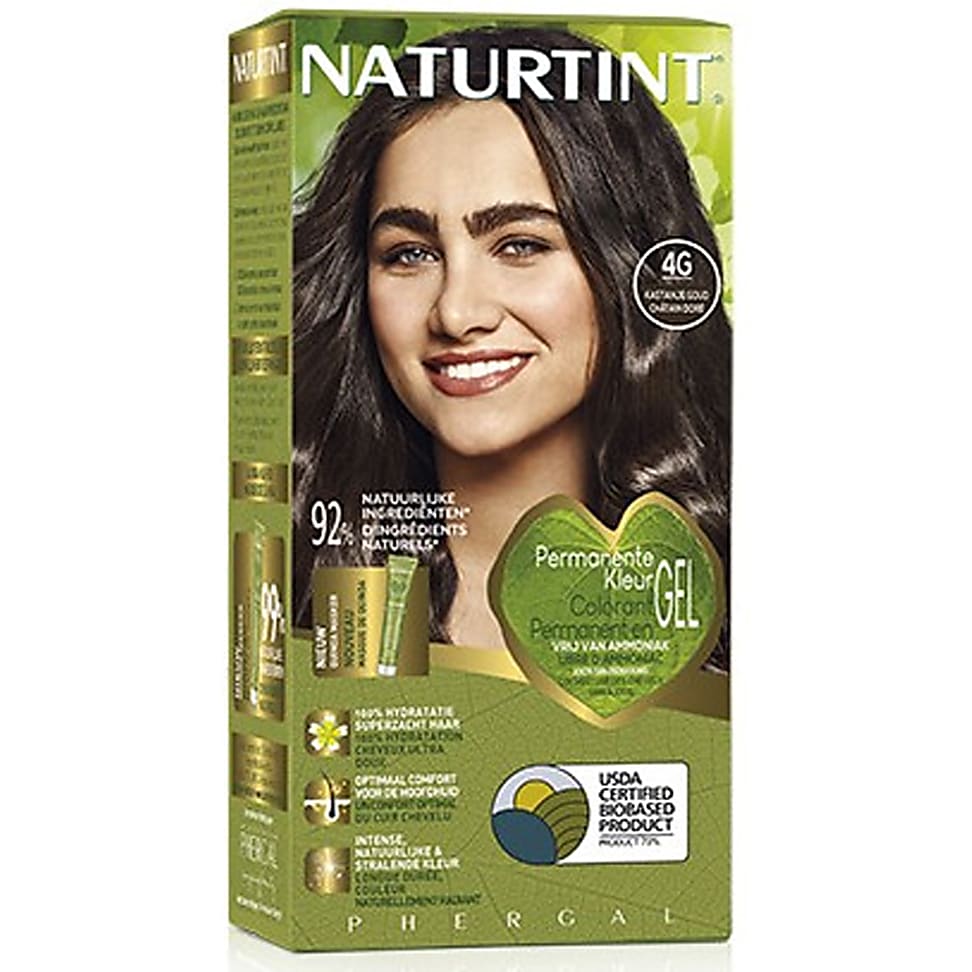 Naturtint Permanente Haarverf 4G Kastanje Goud