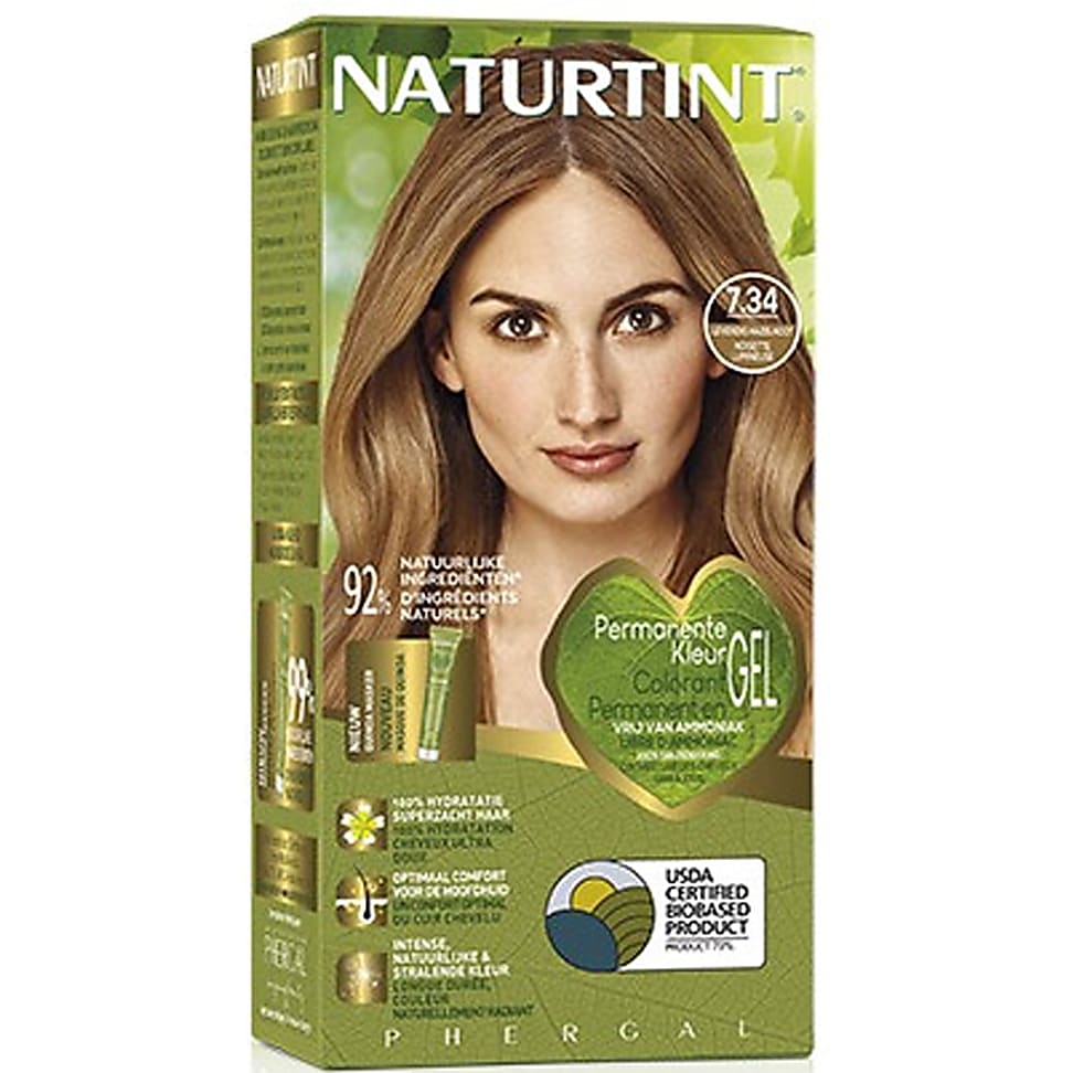 Naturtint Permanente Haarverf 7.34 Levendig Hazelnoot
