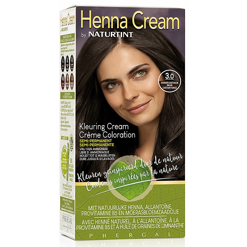 Image of Naturtint Henna Cream 3.0 Donker Kastanje Bruin