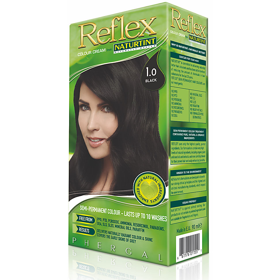 Image of Naturtint Reflex Semi-Permanente Kleurcreme 1.0 Zwart