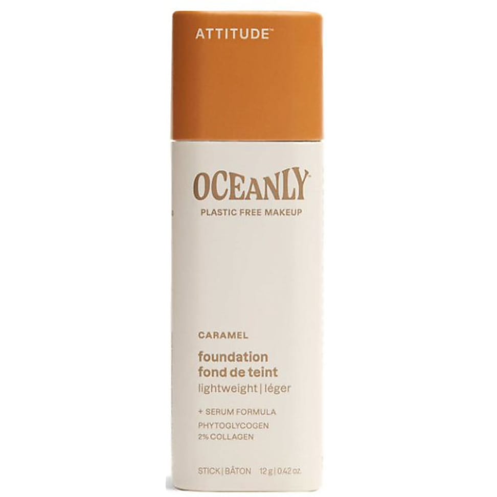 Image of Attitude Oceanly Light Coverage Foundation - Caramel