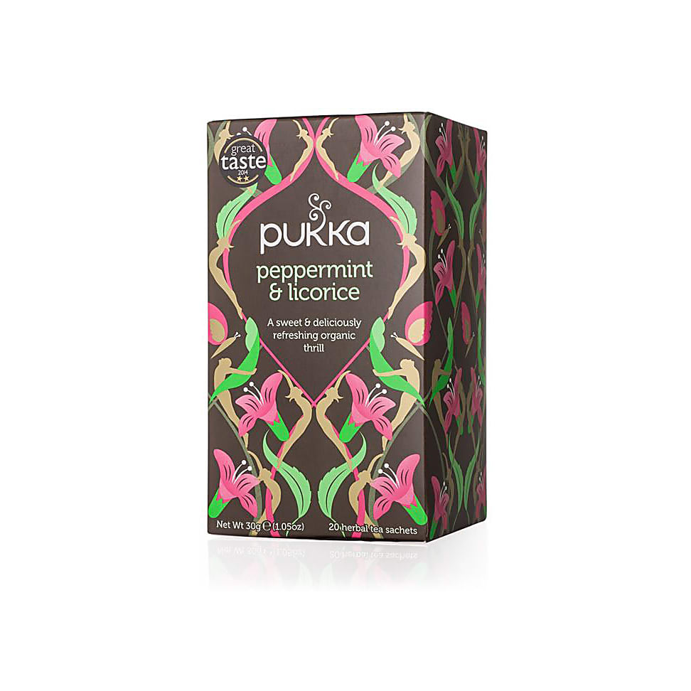Image of Pukka Peppermint & Licorice Bio Thee 20 zakjes
