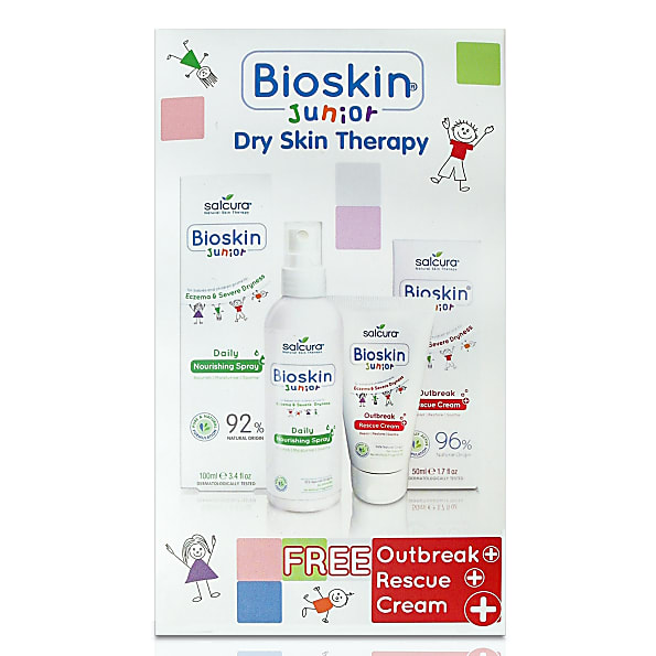 Image of Salcura Bioskin Junior Duopak 100ml Nourishing Spray & 50ml Rescue...