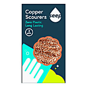 Seep Recyclebare Koperen Schuursponzen (2 stuks)