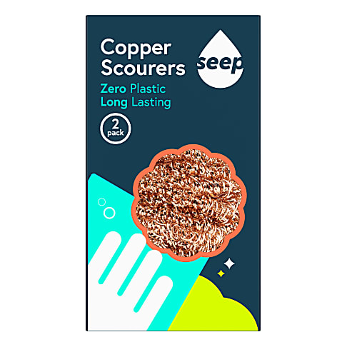 Seep Recyclebare Koperen Schuursponzen (2 stuks)