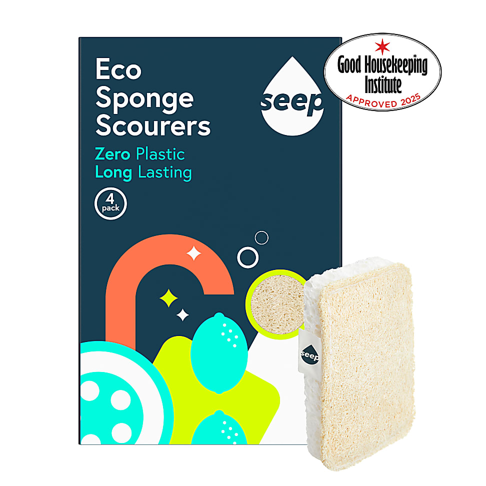 Image of Seep Composteerbare Spons Met Luffa Schuurspons - 4 Pak