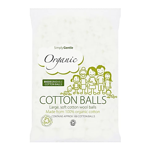 Simply Gentle Biologische Katoenen Wattenbollen