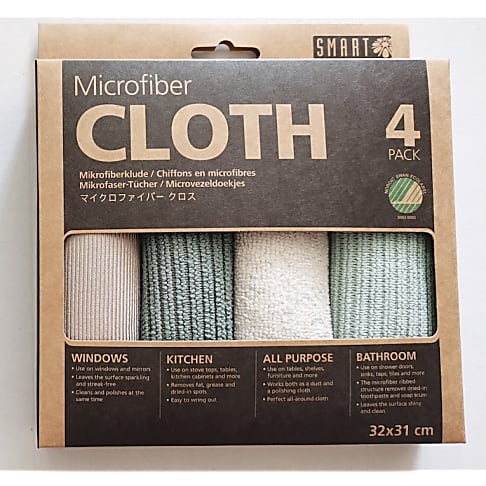 Smart Microvezel Doekjes (4 stuks) Mosterd/ Roodbruin