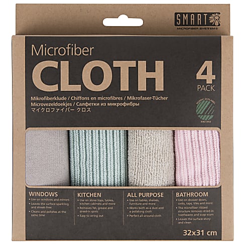 Smart Microvezel Doekjes (4 stuks) Rose - Turkoois