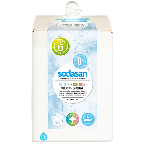 Sodasan Vloeibaar Wasmiddel Sensitive voor Gekleurde Was (5L)