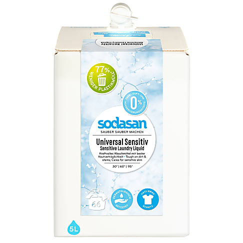Sodasan Universeel Vloeibaar Wasmiddel Sensitive (5L)