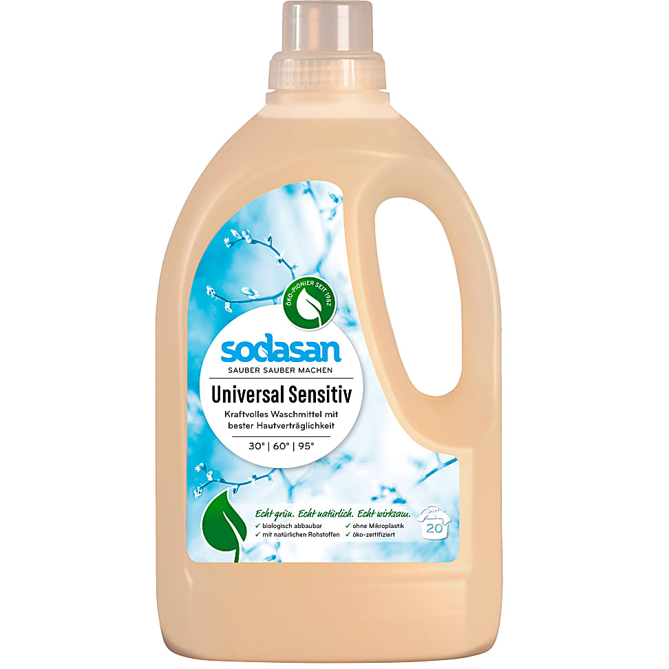Image of Sodasan Universeel Vloeibaar Wasmiddel Sensitive 1,5L