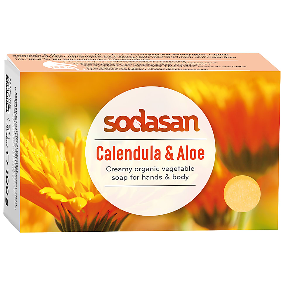 Image of Sodasan Zeep Bar Calendula & Aloe 100g
