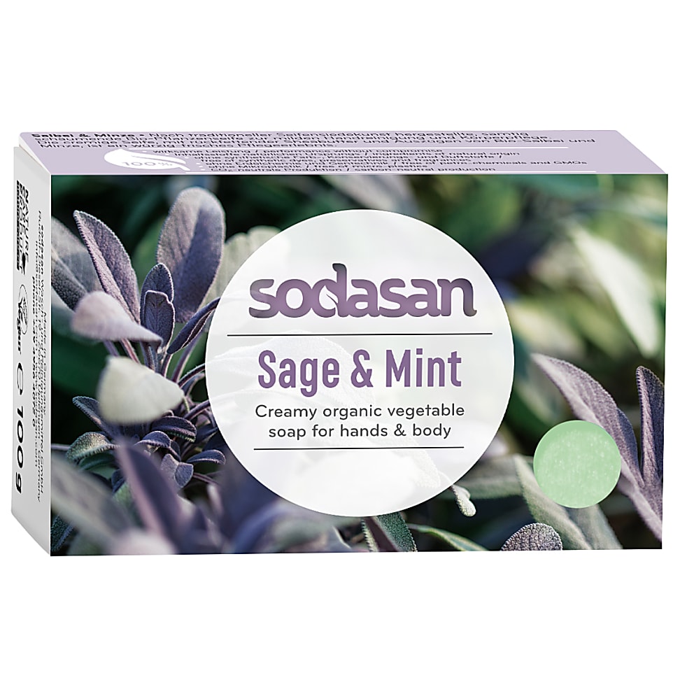 Image of Sodasan Zeep Bar Salie & Munt 100g