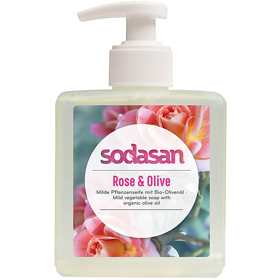Image of Sodasan Vloeibare Zeep Roos & Olijf 300ml