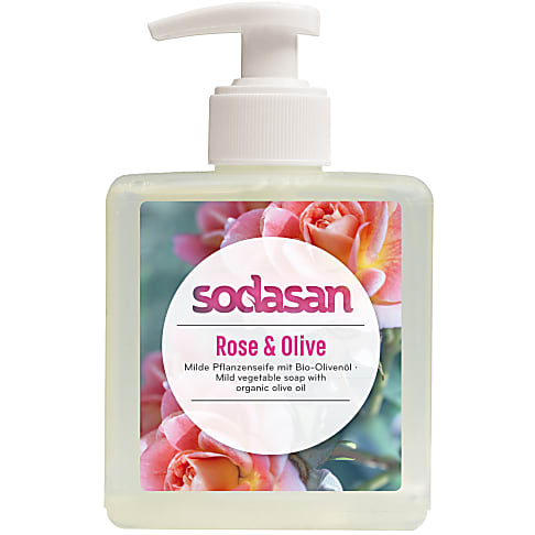 Sodasan Vloeibare Zeep Roos & Olijf (300ml)