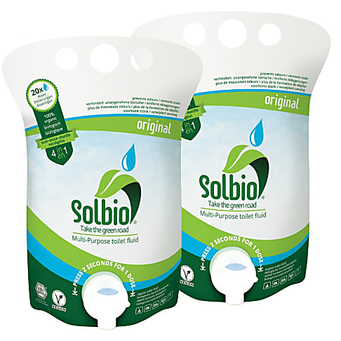 Solbio Organic Toilet Fluid for Mobile Toilets 2x 800ml Bundel