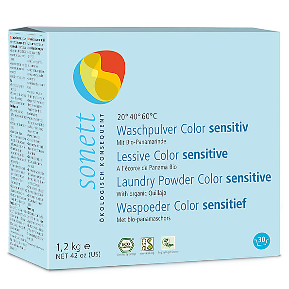 Image of Sonett Waspoeder Sensitive - Colour 1.2kg 30 wasbeurten