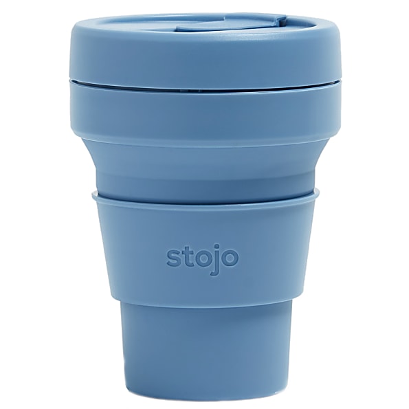 Image of Stojo Opvouwbare Pocketbeker 355ml - Staalblauw