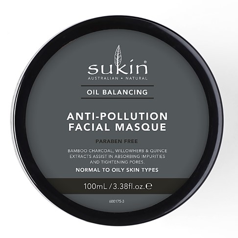 Sukin Oil Balancing + Charcoal Anti-Pollution Facial Masque