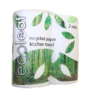 Ecoleaf 100% gerecycleerde keukenrol (2 rollen)