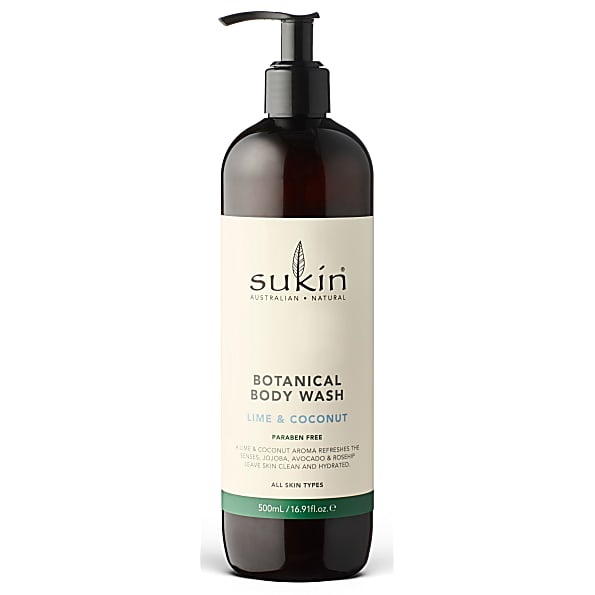 Image of Sukin Botanical Body Wash Lime and Coconut 500ml