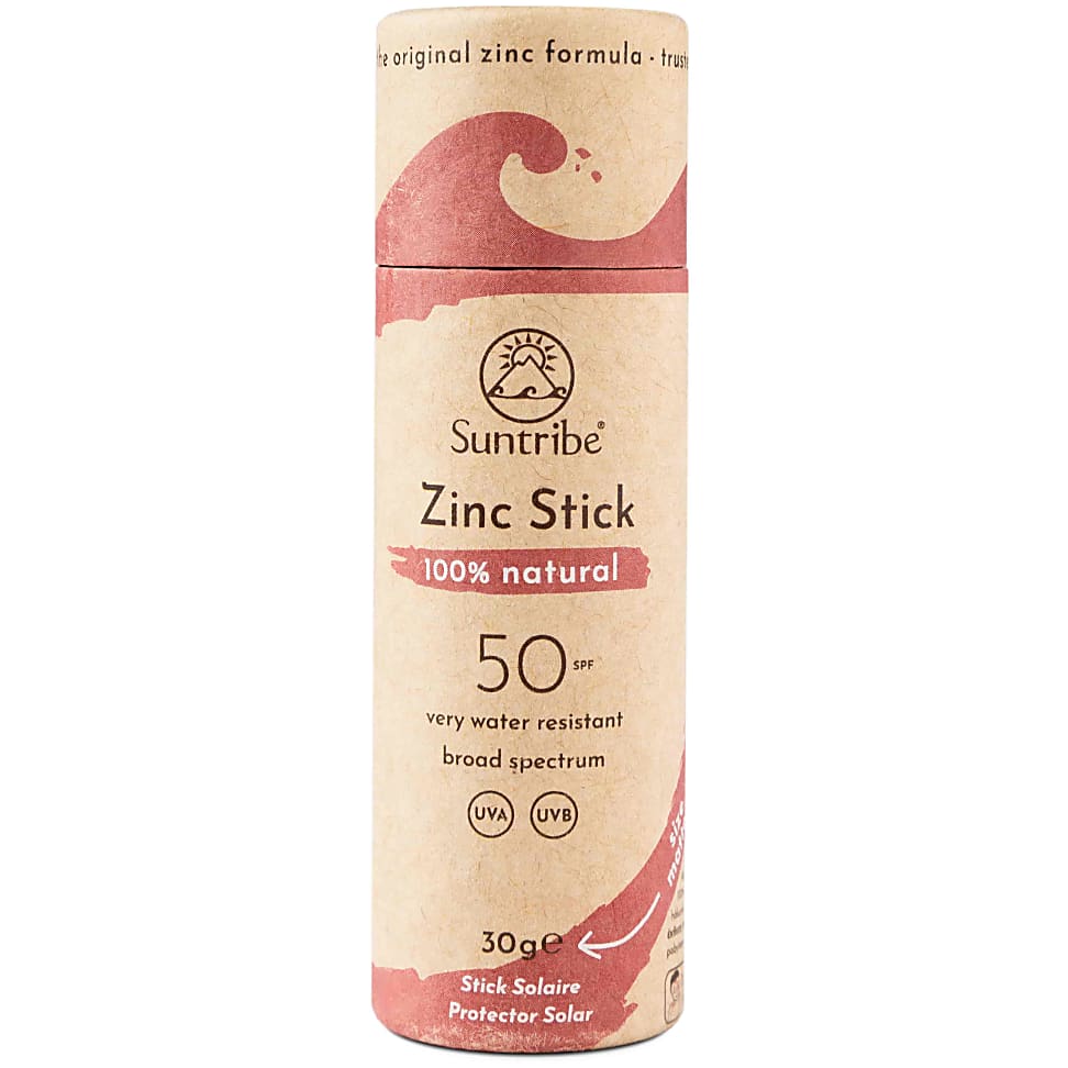 Image of Suntribe Natuurlijke Sport Zinkstick SPF 30 - Retro Red