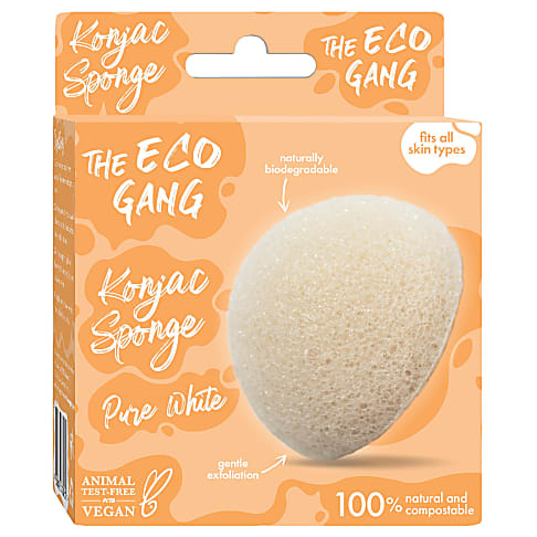 The Eco Gang Konjac Spons - Puur Wit